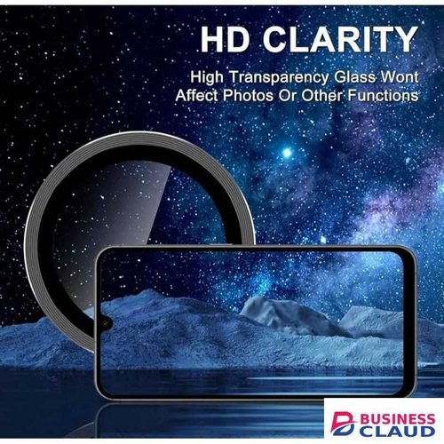 Samsung Galaxy A05 Camera Lens Protector - Black Metal Ring Phone Cover