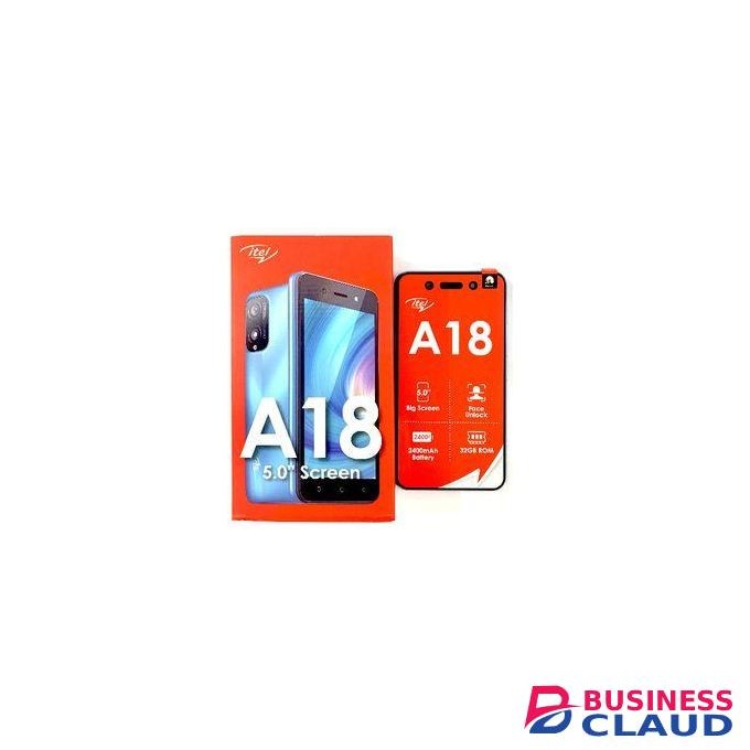 Itel A18, Display 50" Display Size(32GB +1GB)(Dual Sim)Battery 2400 mAh AfFor dable smart phone