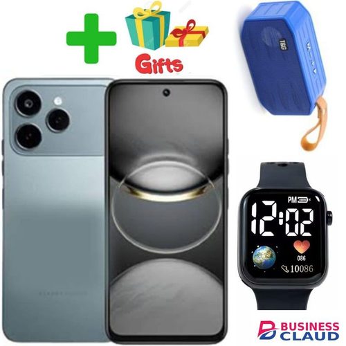 Tecno Spark 40, 6.67'' HD+, UP To 128GB ROM+ 4GB RAM +(4GB RAM Extended) (Dual Sim) 50MP, 5200 MAh COMES WITH FREE GIFTS(LED WATCH,PHONE COVER)
