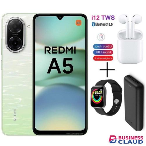 XIAOMI Redmi A5 RAM, 4GB RAM + 64GB ROM, 5200 mAh, Dual Sim - Blue + Free Gifts