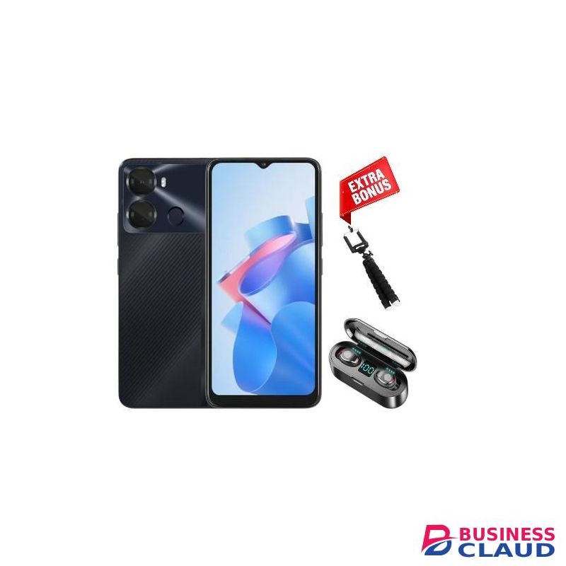 Itel P40 4G Lite - 6.6'' - 64GB HDD - 4GB RAM - 13MP Dual - 6000mAh - Black