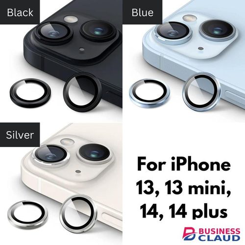 iPhone 14 Phone Case, Metal Ring Camera Lens Protector for Enhanced Protection for Sixth Device