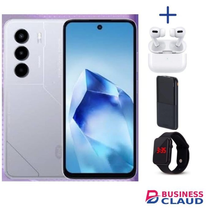 Itel Power 70 128GB + 4GB(UPTO 8GB) RAM ,6.67'' HD, Android P70 6000mAh WEB WATCH