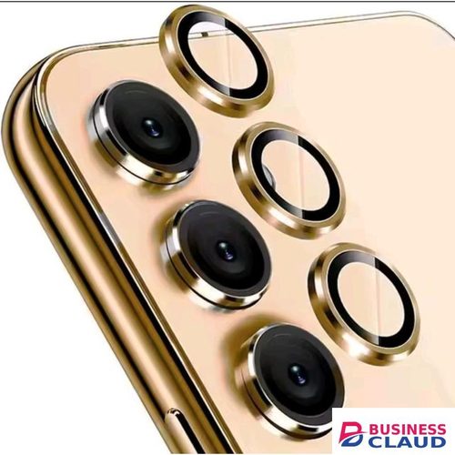 Samsung Galaxy A35 Camera Lens Protector - Gold Metal Ring Phone Cover