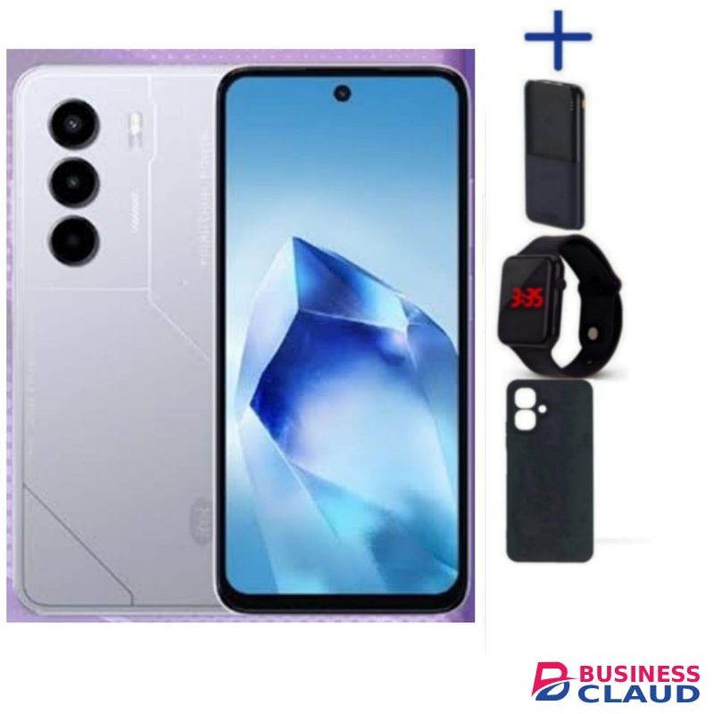 Itel Power 70 128GB + 4GB(UPTO 8GB) RAM ,6.67'' HD, Android P70 6000mAh WATCH COVER PB