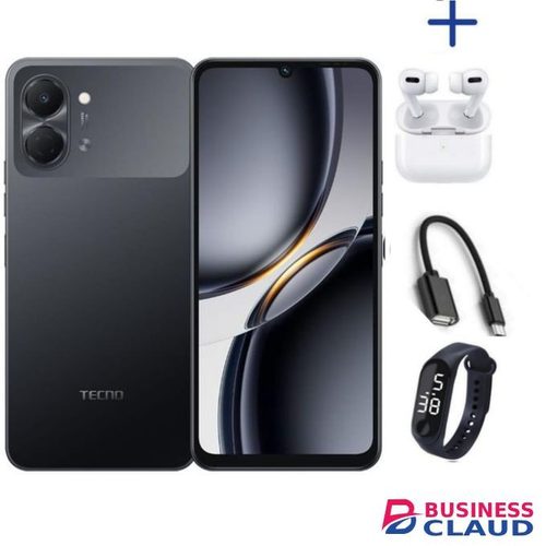 Tecno Pop 20,6.75'' display, Upto 8GB RAM+128GB storage+5000mAh Battery-1 year Warranty OTG