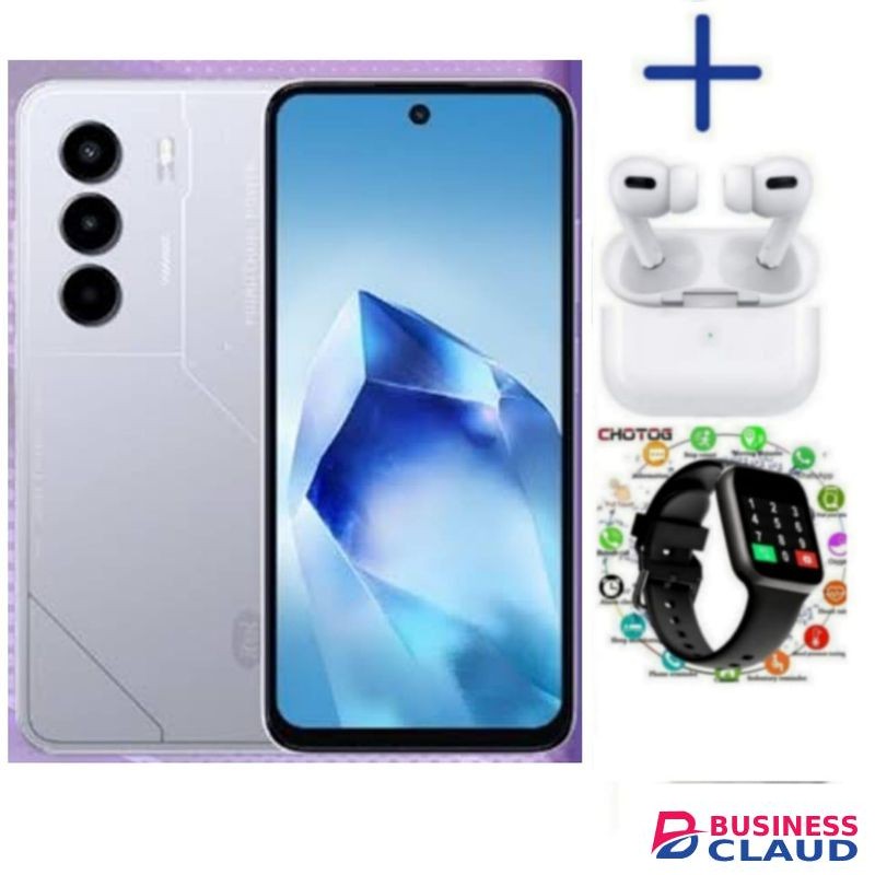 Itel Power 70 128GB + 4GB(UPTO 8GB) RAM ,6.67'' HD, Android P70 6000mAh WATCH