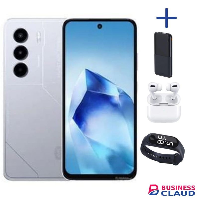 Itel Power 70 128GB + 4GB(UPTO 8GB) RAM ,6.67'' HD, Android P70 6000mAh .LED PODS COVER
