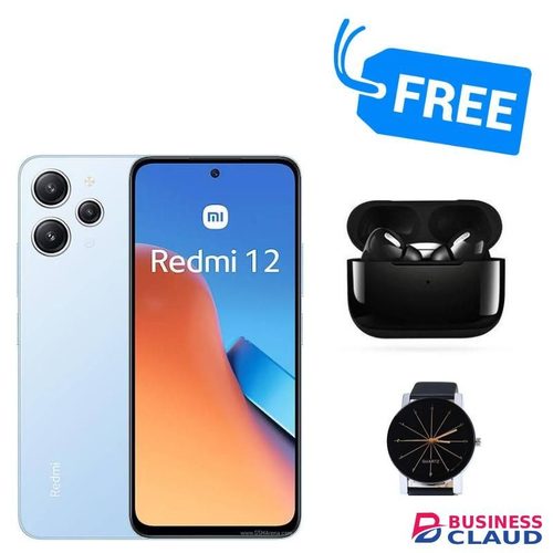 XIAOMI REDMI 12(DUAL SIM)(4GB RAM+128GB ROM)FREE PODS & WATCH