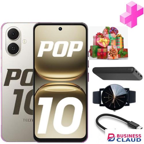 Tecno POP 10"6.67 Inches' 3GB+64GB,Battery: 5000 MAh+AMAIZING GIFTS(POWER BANK,WEB WATCH,OTG).FOR YOU