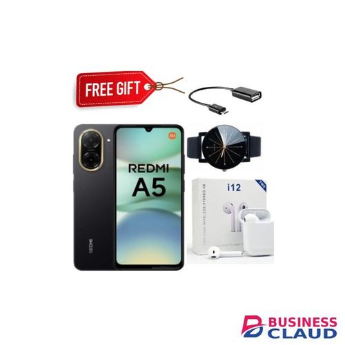 XIAOMI Redmi A5, 6.88" Inches 3GB RAM + 64GB 5200mAh (Dual SIM) - Black+Free Gifts