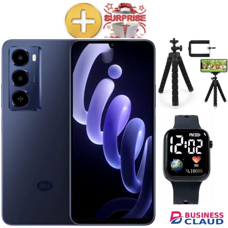 Itel City 100, 6.75", 6GB RAM + 128GB (Dual SIM), 5200mAh+AMAIZING GIFTS(I12 EARPODS,LED WATCH)