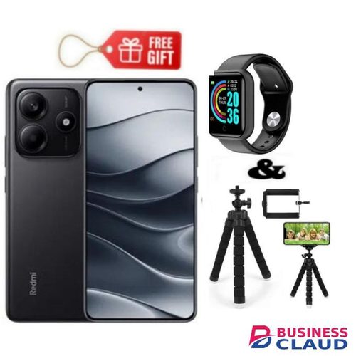 XIAOMI Redmi Note 14, 6.67", 256GB + 8GB RAM (Dual SIM), 5500mAh, Midnight Black + Tripod Stand & Smartwatch