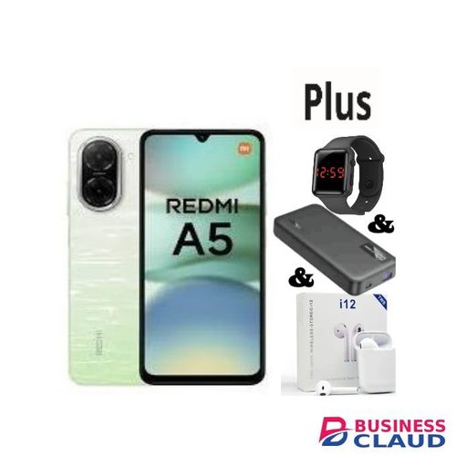 XIAOMI Redmi A5, 6.88" Display 4GB RAM + 128GB 5200mAh (Dual SIM) +LED+ Powerbank+Earpods
