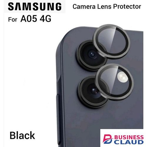 Samsung Galaxy A05 4G 2-Piece Black Metal Ring Camera Lens Protector