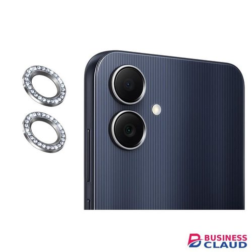 Samsung Galaxy A05 4G 2-Piece Silver Glitters Diamond Metal Ring Camera Lens Protector