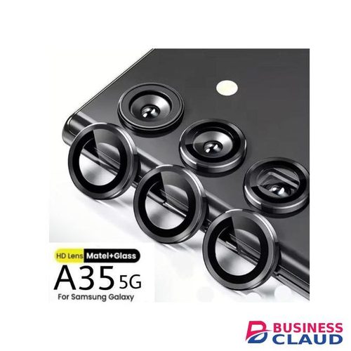 Samsung Galaxy A35 Camera Lens Protector, Tempered Glass Anti-Scratch Anti-Glare Lens Cover for Night Photography, Easy Installation, Black