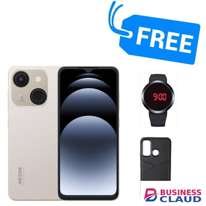 Itel A06,6.6" BIG SCREEN,32GB ROM +2GB RAM UPTO 4GB RAM,WATCH & COVER,,SPLY"
