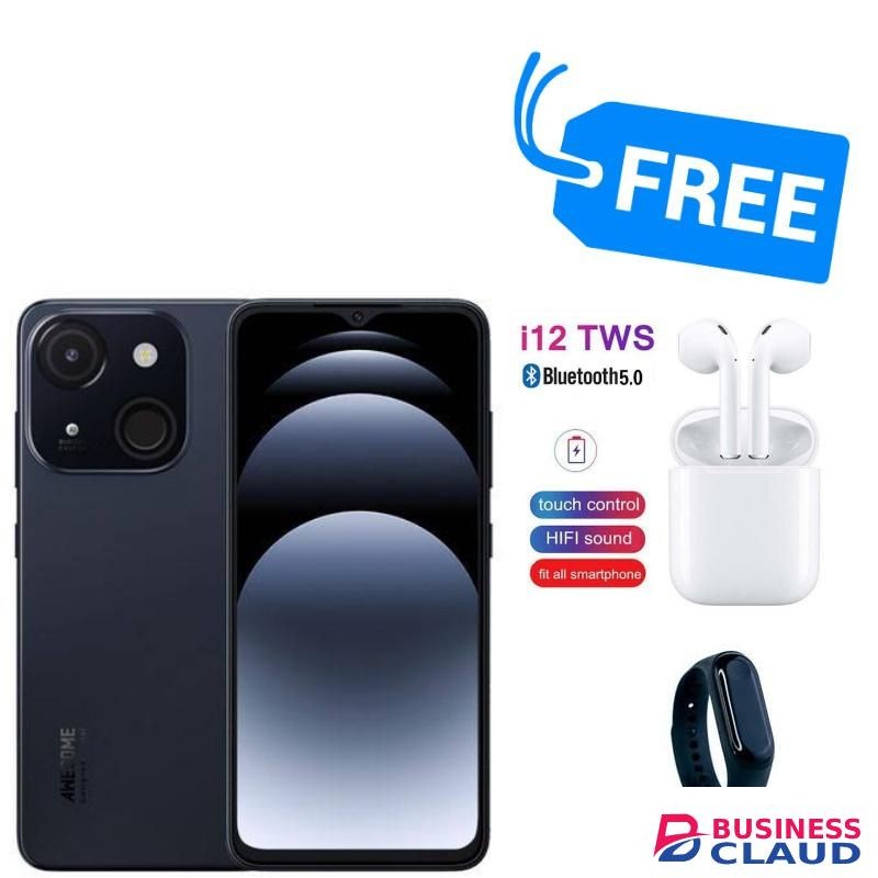 Itel A06,SCREEN DISPLAY 6.6" INCHES, (2GB RAM+2GB) & 32 GB ROM,4000MAH,BUDS & BRACELET,SPLY"