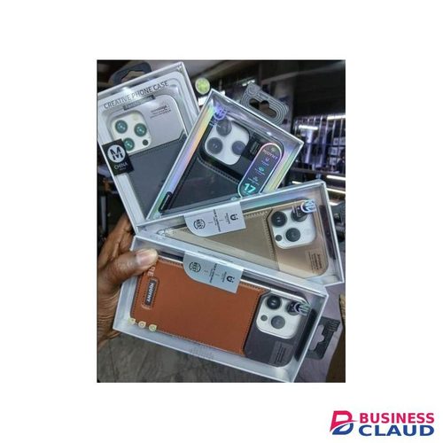Luxury Frameless Leather Magnetic Case with MagSafe, Metallic Frame, and Patina Leather Design for iPhone 15 Pro Max - Grey