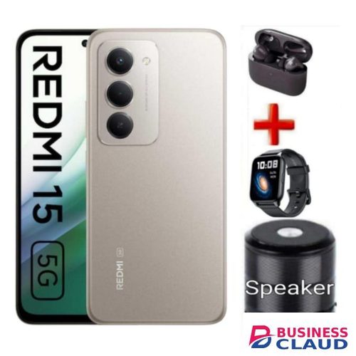XIAOMI Redmi 15 4G, 128GBRAM 6.9 inches,Battery 7000 mAh+24 MONTHS WARRANTY +WATCH+PODS+MINI SPEAKER
