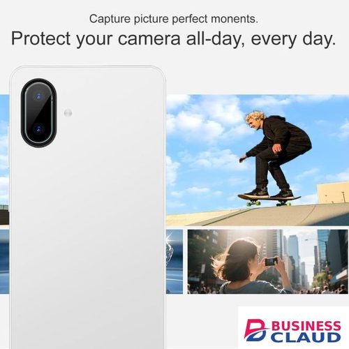 Samsung Galaxy A07 Silver Metal Ring Camera Lens Protector - HD Clear Lens Cover with Easy Installation