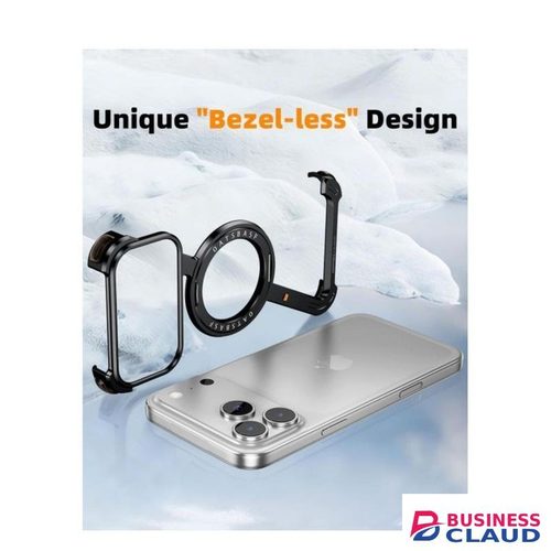 Org minimalist Aluminum phone case for iphone 17promax with 360 Rotation kickstand frameless metal design and magnetic O-ring compability