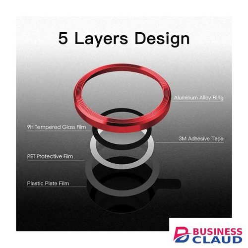 iPhone 14 Plus Phone Case, Metal Ring Camera Lens Protector for Enhanced Protection for Eighth Device