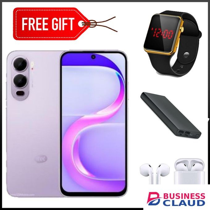 Itel City 200, 6.75", 6GB RAM + 128GB, 5200mAh (Dual Sim) Pink + FREE LED WATCH , POWERBANK AND AIRPODS