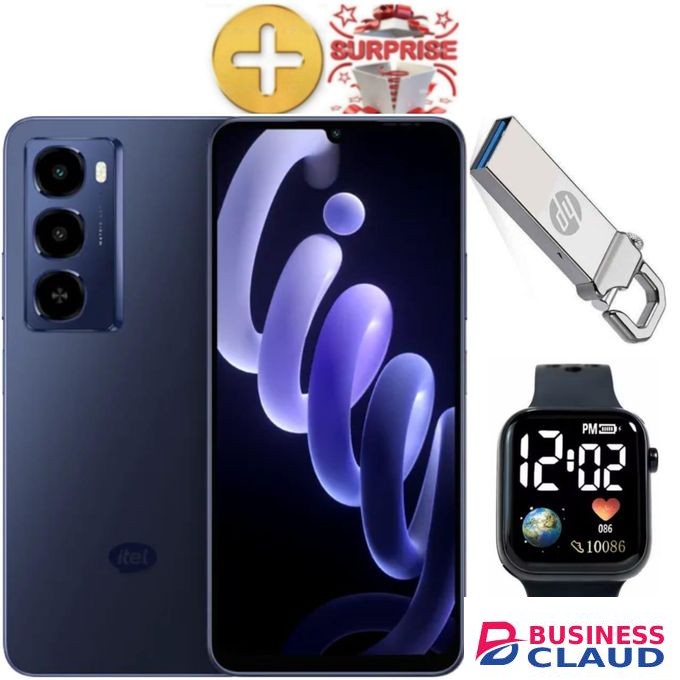 Itel City 100, 6.75", 6GB RAM + 128GB (Dual SIM), 5200mAh+AMAIZING GIFTS(FLASH DISK,LED WATCH)