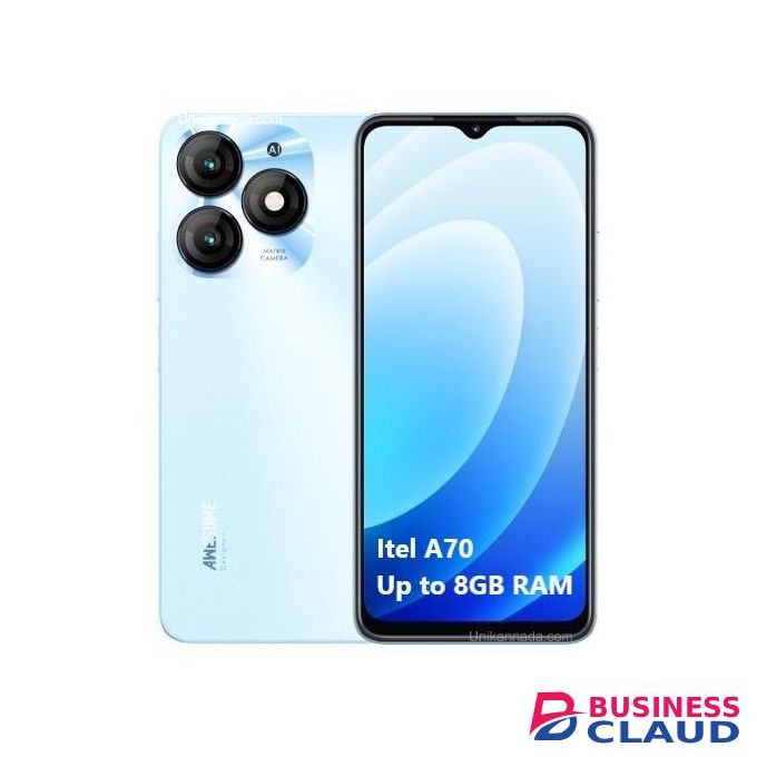 Itel 6.6" Display, 128GB ROM + 4GB RAM, type-C, (Dual SIM), 5000mAh - Blue