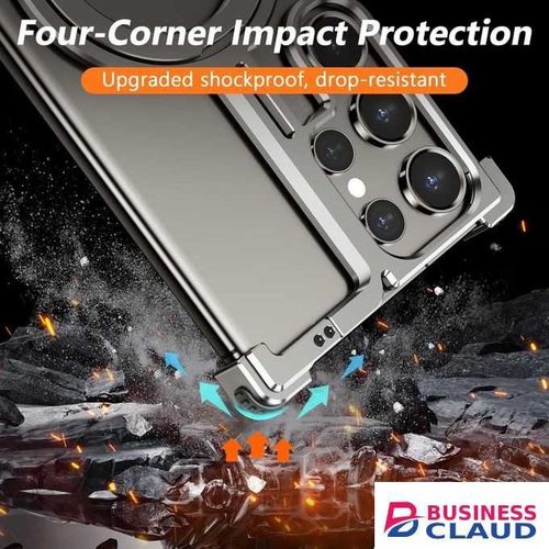 Samsung Galaxy S25 Ultra Frameless Metal Magnetic Case Modern Design with Premium Durability Protective Phone Cover Duplicate Listing