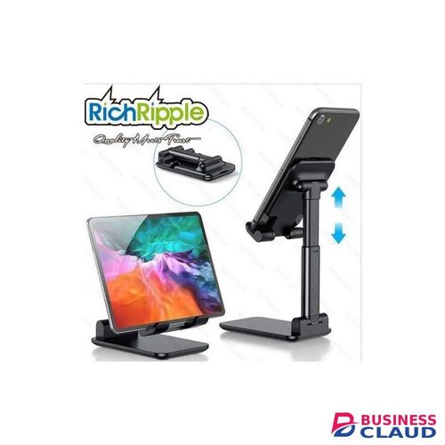 Desktop Smartphone Holder, Foldable Phone Stand - Black
