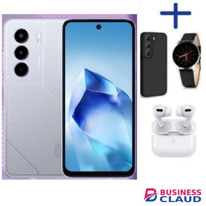 Itel Power 70 128GB + 4GB(UPTO 8GB) RAM ,6.67'' HD, Android P70 6000mAh WATCH WEB