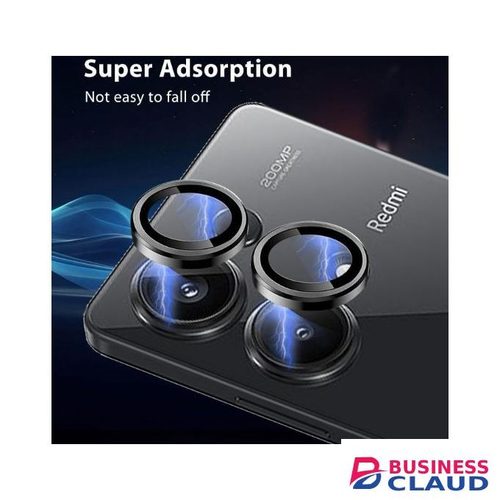Redmi Note 13 Camera Lens Protector, Tempered Glass Anti-Scratch Anti-Glare Lens Cover for Night Photography, Easy Installation, Black