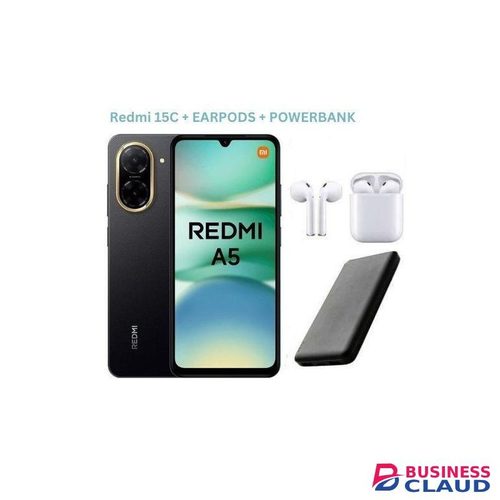 XIAOMI Redmi A5 64GB + 3GB RAM, HD+, 5000 mAh, Dual SIM 4G - Midnight Black