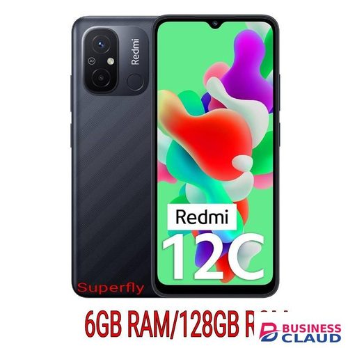 XIAOMI REDMI 12C,6.71"IPS LCD INCHES,6GB RAM/128GB ROM,DUAL SIM,5000MAH,MIUI 13.50MP,GRAY