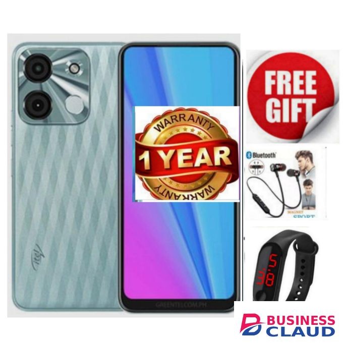 Itel A60s, 6.6", 64GB Storage+UPTO 8GB RAM, Dual SIM, 5000mAh+FREE BLUETOOTH EARPHONES+WATCH