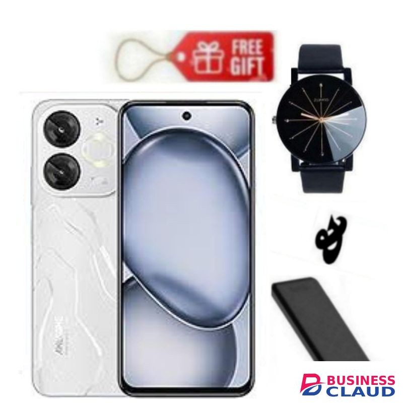 Itel A80, 6.7", 4GB RAM + 128GB, 5000mAh White , Web Watch+ Power Bank