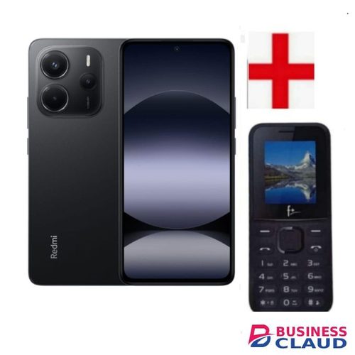 XIAOMI Redmi Note 15, 6.77", 128GB + 6GBRAM (Dual SIM), 5800mAh, Black (2YRs WRTY)+KABAMBE