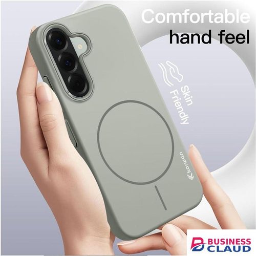 Grey Skin Touch Ultra-Slim Magnetic Protective Case for Samsung Galaxy A56 – Luxurious Matte Finish, Shock-Resistant, Lightweight, Wireless Charging Compatible