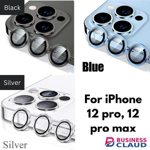 iPhone 12 Pro Phone Case, Metal Ring Camera Lens Protector for Enhanced Protection for Seventh Device