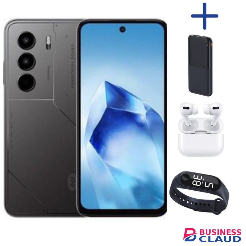 Itel Power 70 128GB + 4GB(UPTO 8GB) RAM ,6.67'' HD, Android P70 6000mAh .LED PRO 3 PB