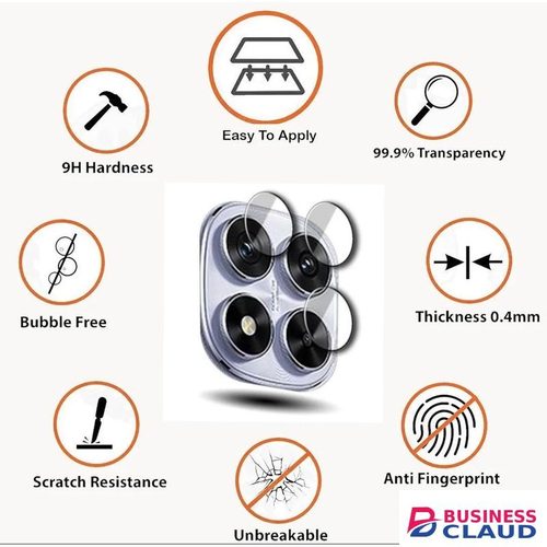 XIAOMI Redmi Note 14 Pro 4G 4-Piece Silver Metal Ring Camera Lens Protector