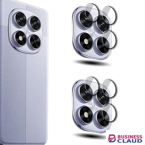 XIAOMI Redmi Note 14 Pro 4G 4-Piece Black Metal Ring Camera Lens Protector - Complete Camera Protection Kit with Matte Finish