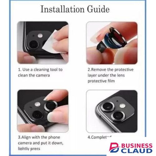 XIAOMI Redmi Note 14 4G (Not 5G) 3-Piece Black Metal Ring Camera Lens Protector - Matte Finish Lens Cover with Anti-Glare Protection