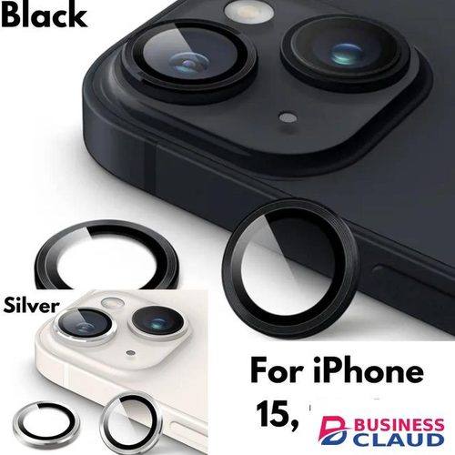 iPhone 15 Plus Phone Case, Metal Ring Camera Lens Protector for Enhanced Protection for Fifth Device
