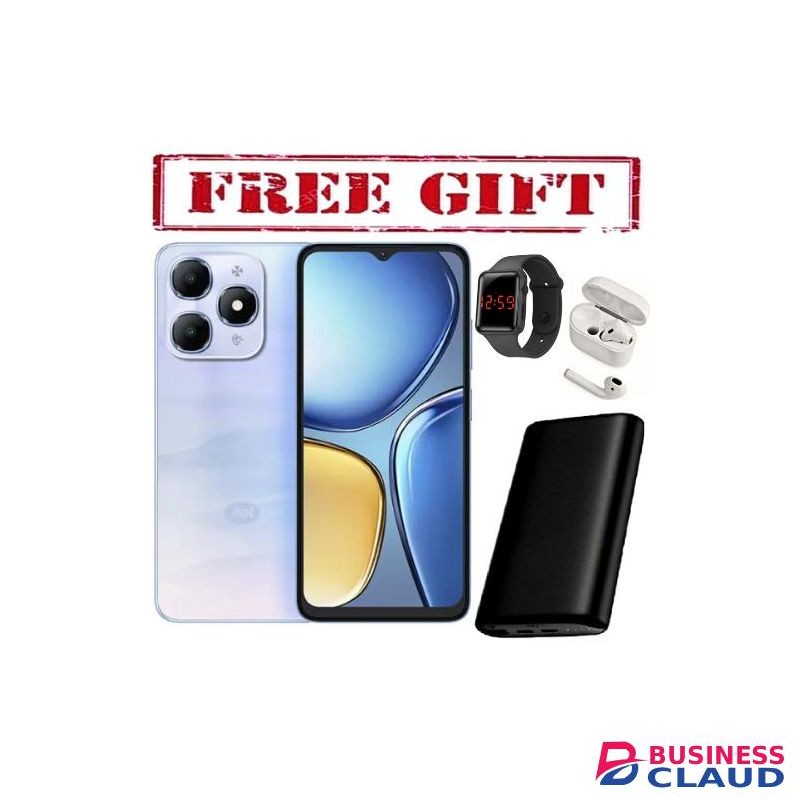 Itel A90, 6.6", 8GB RAM(4+4) GB + 128GB (Dual SIM), 5000mAh, (1YR WRTY) COMES WITH FREE LED WATCH , POWERBANK AND AIRPODS FOR YOU BLUE