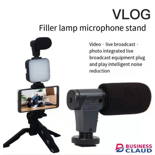 Online live streaming Broadcast Smartphone Vlog kit Vedio Recording Desktop Tripod mount LED lighti microphone
