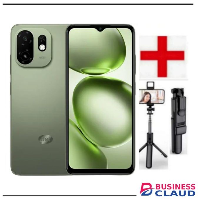 Itel A100c 6.6'' 2GB RAM/64GB ROM Dual SIM 4G 5000 mAh, Fingerprint+1 YEAR WARRANT+FREE TRIPOD STAND